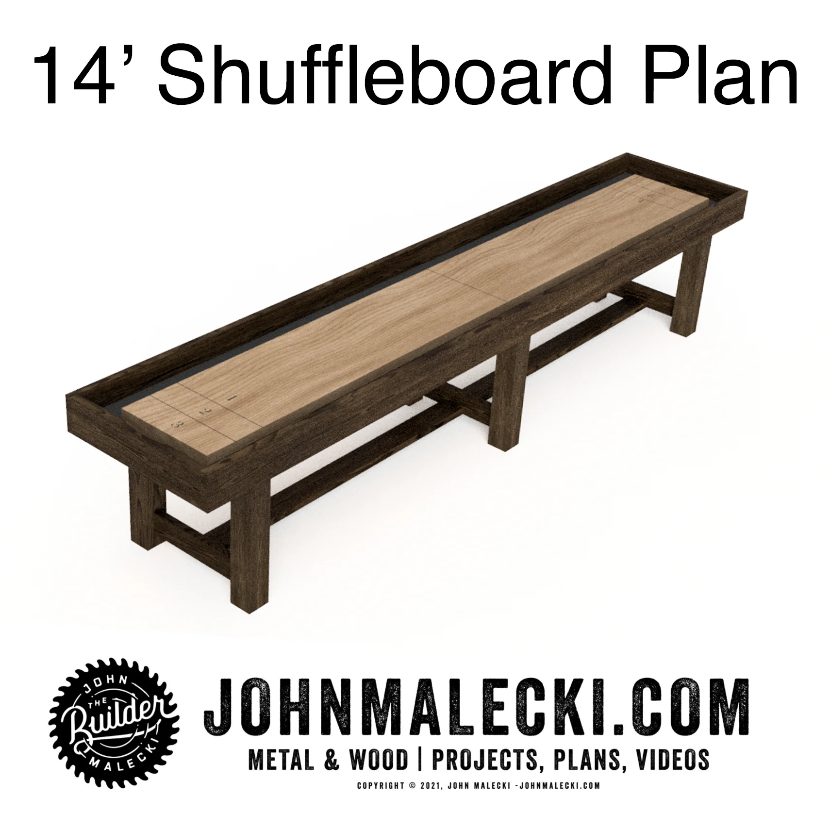 14ft. DIY Shuffle Board Plan - Image 3