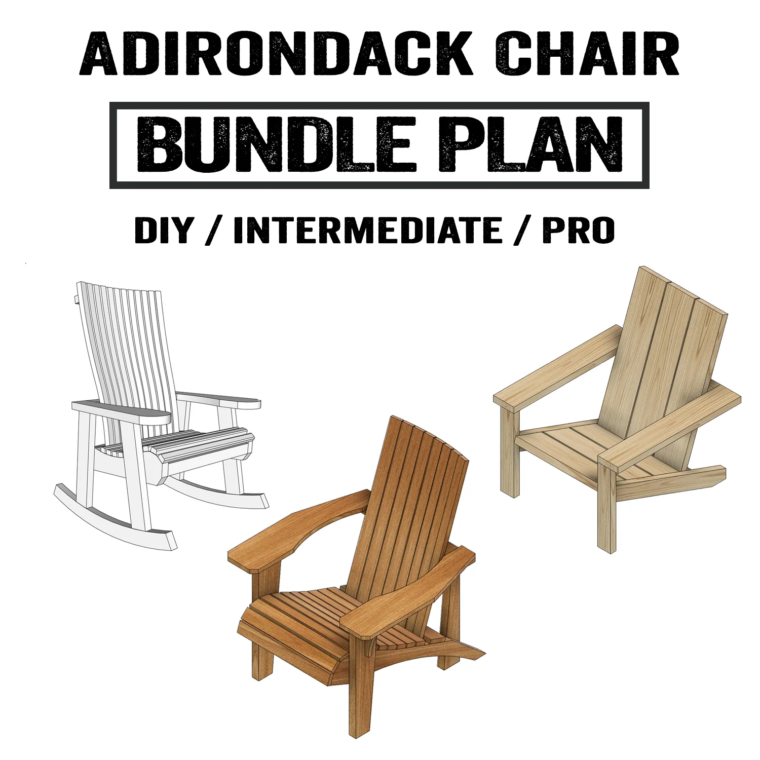 Adirondack Chair Plan BUNDLE - Image 5