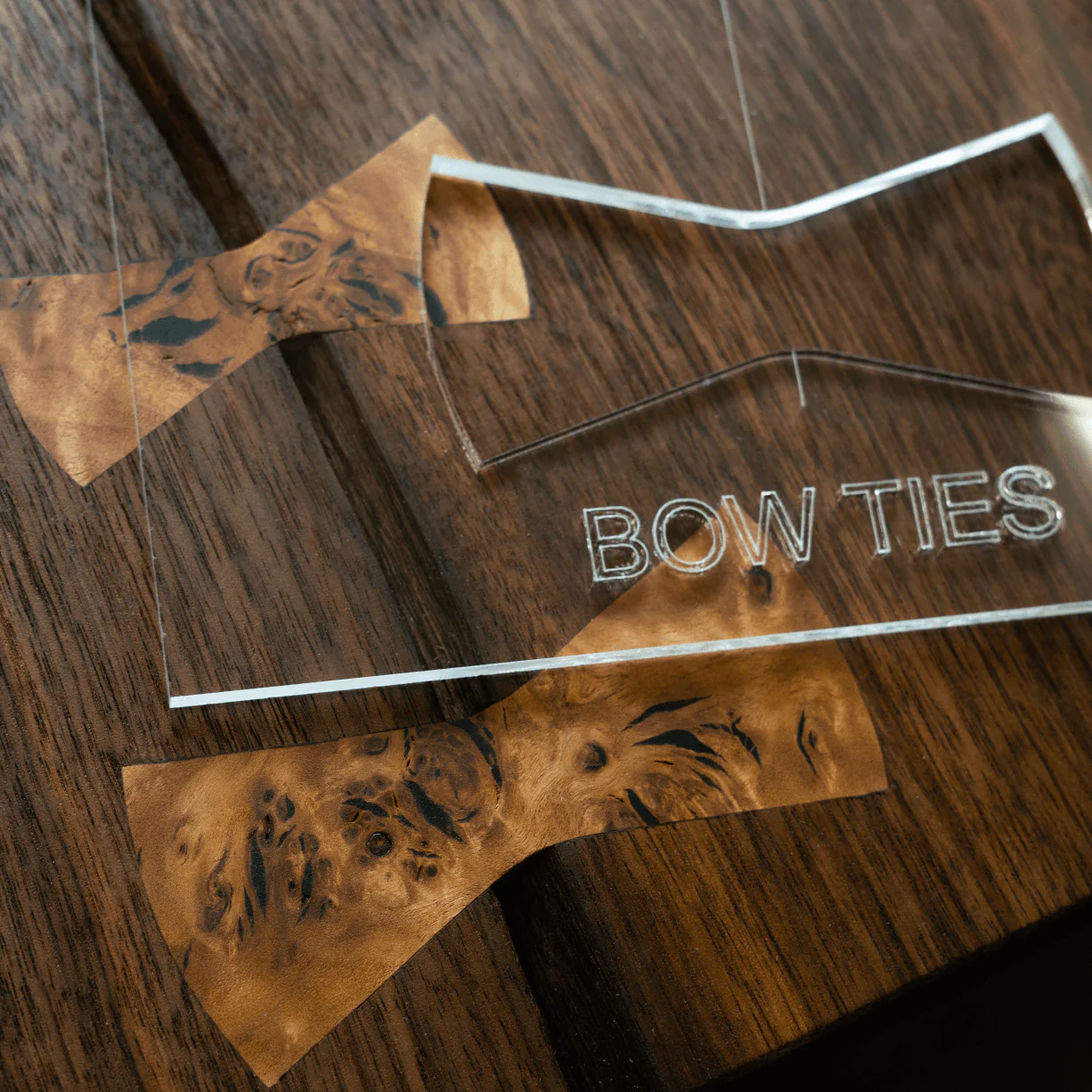 Acrylic Bow Tie Router Template - Image 3