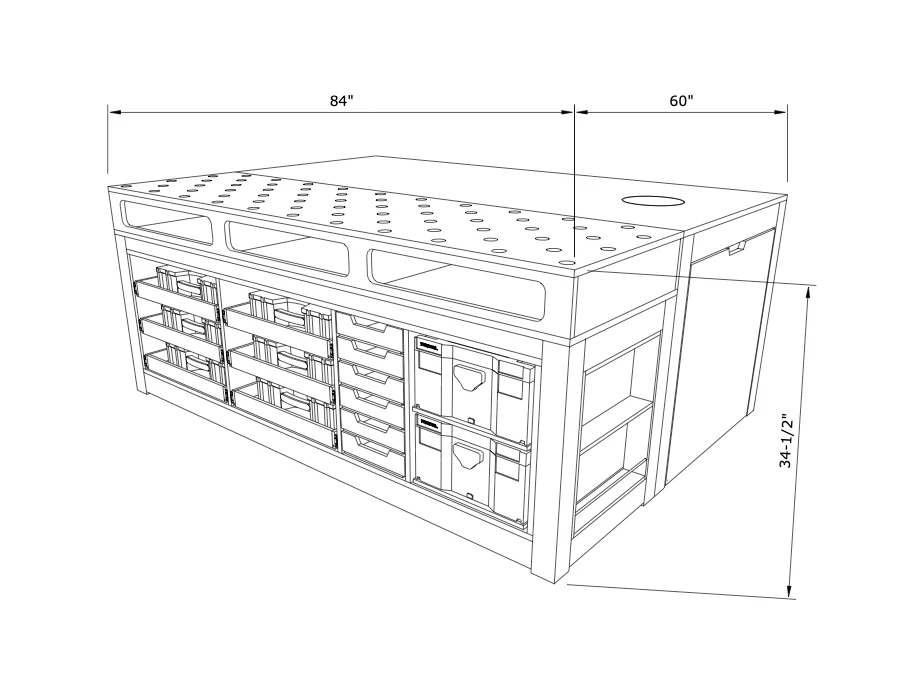 Table Saw Outfeed Table & Workbench Plan - Image 7