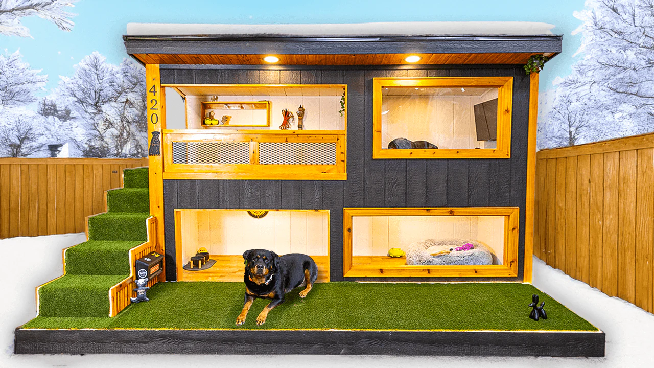 Luxury 2-Story Dog House