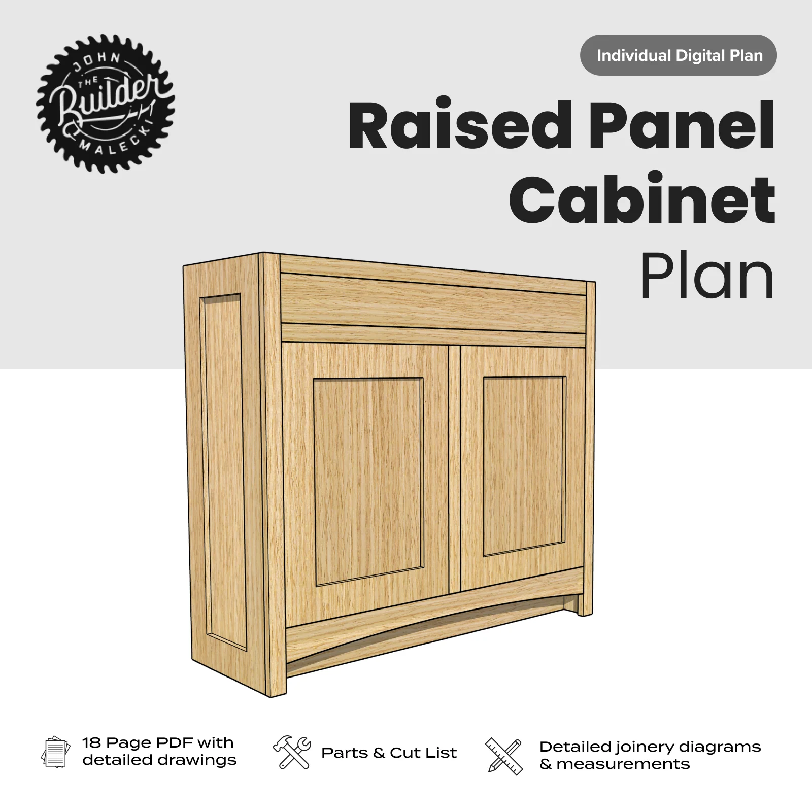 Raised Panel Cabinet Plan