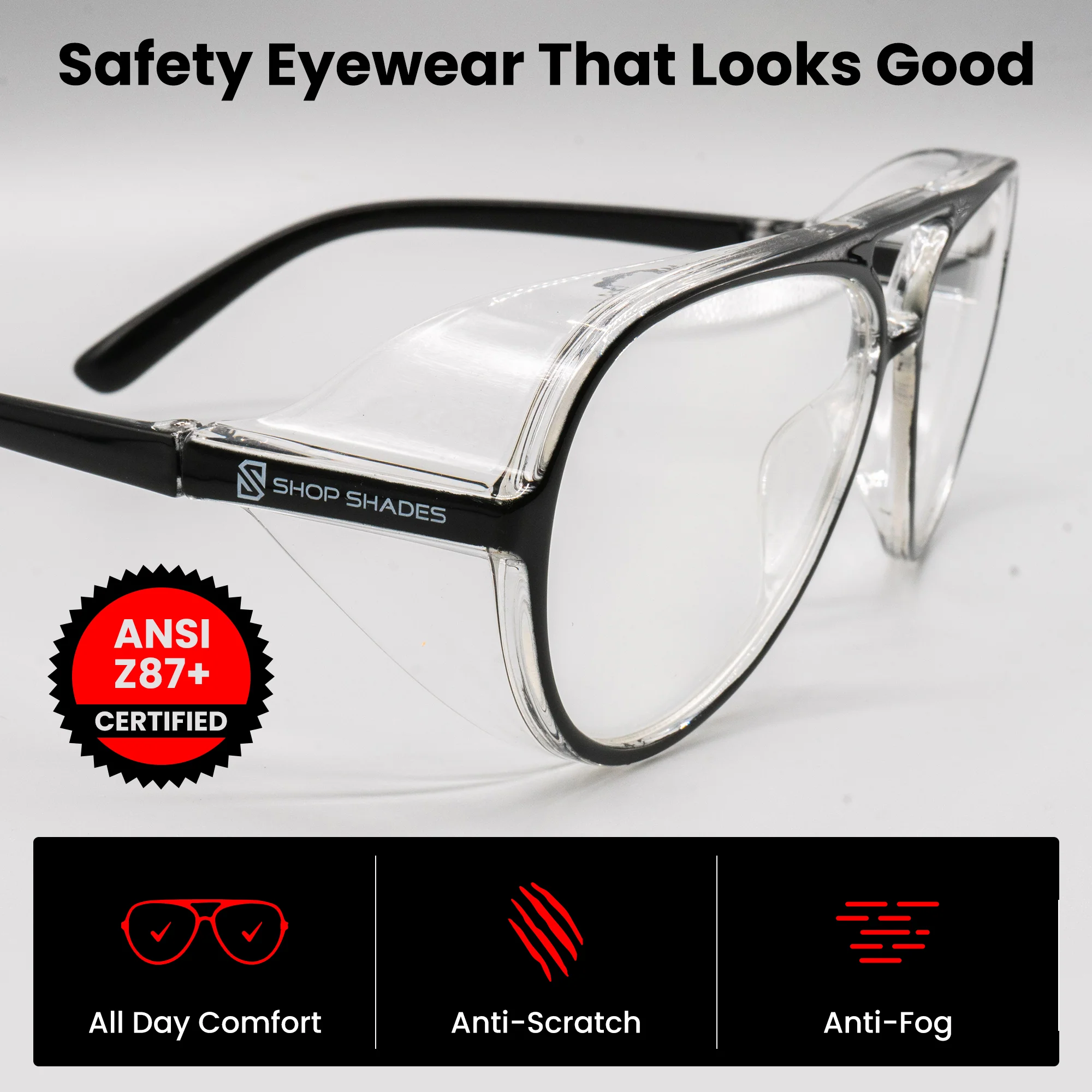 Shop Shades Photochromic Dimmer Safety Glasses - Image 6